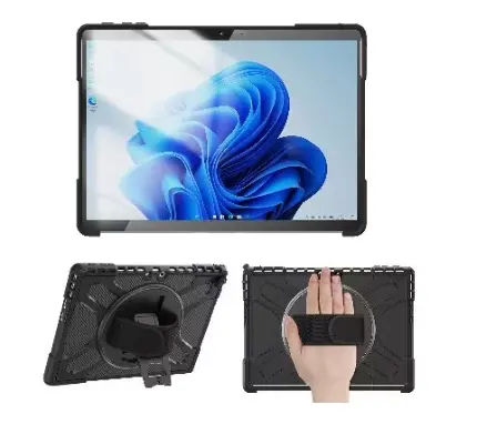 [0B46072] FUNDA DE USO RUDO PARA TABLETA MICROSOFT SURFACE PRO 10 PRO 11. Protector para tableta, rugged case with hand strap, color negro